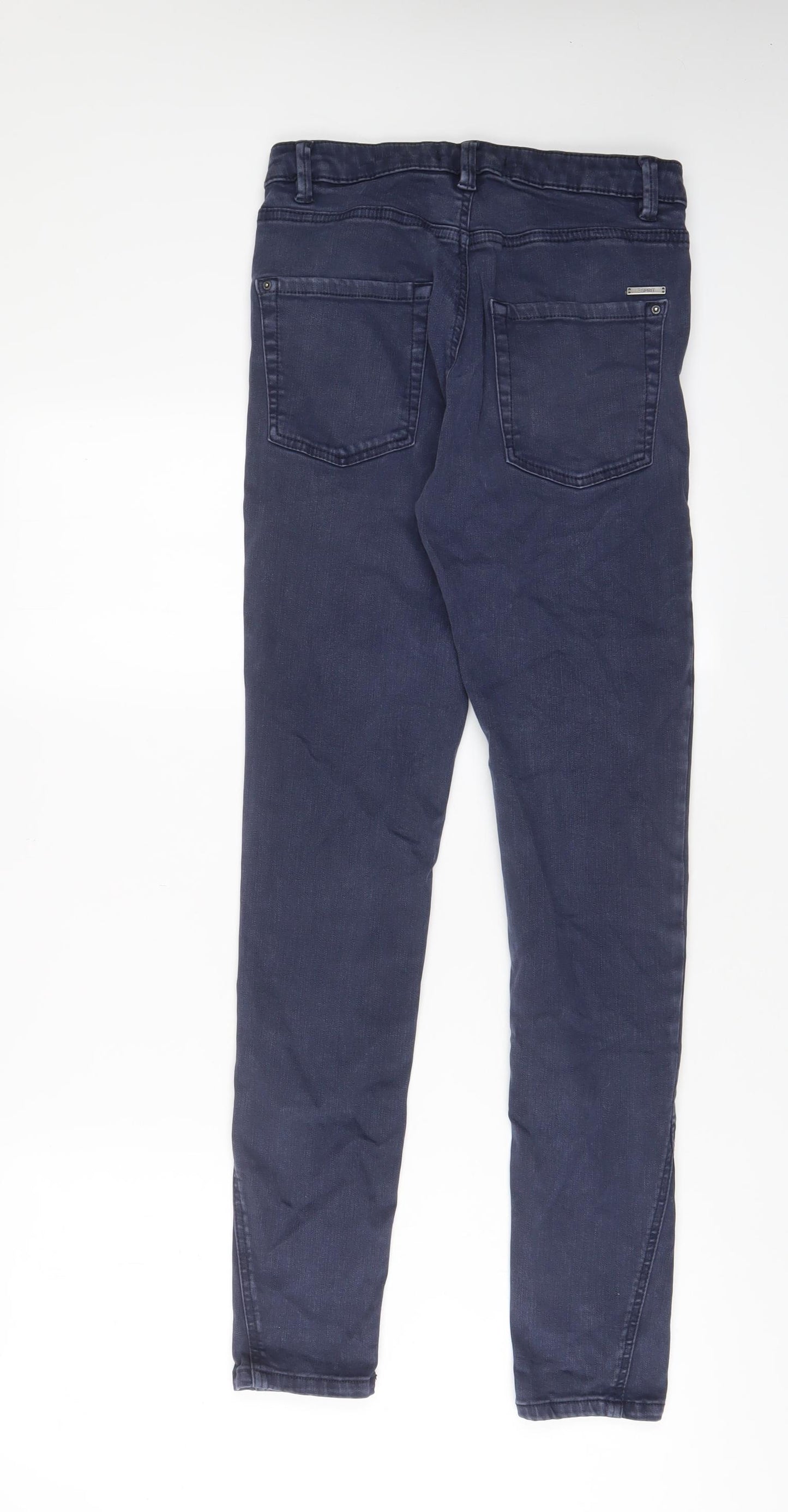 Esprit Womens Blue Cotton Skinny Jeans Size 10 L29 in Regular Zip