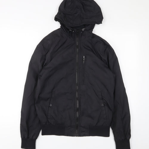 ASOS Mens Black Jacket Size XS Zip - Zip Pockets