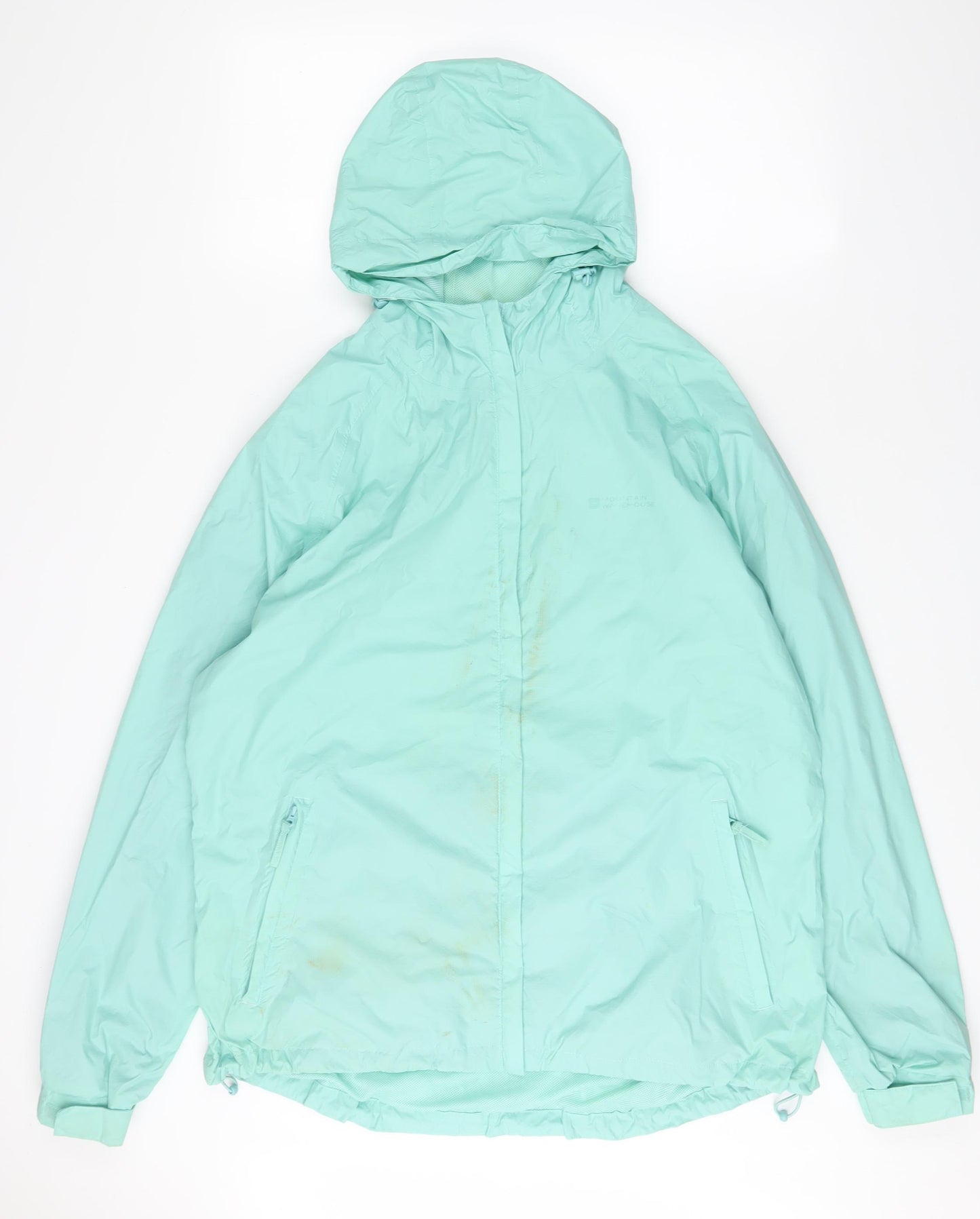 Mountain Warehouse Womens Blue Rain Coat Coat Size 20 Zip - Zip Pockets