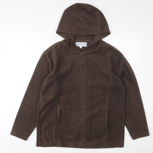 Nouveau Edition Mens Brown Jacket Size M Zip - Pockets