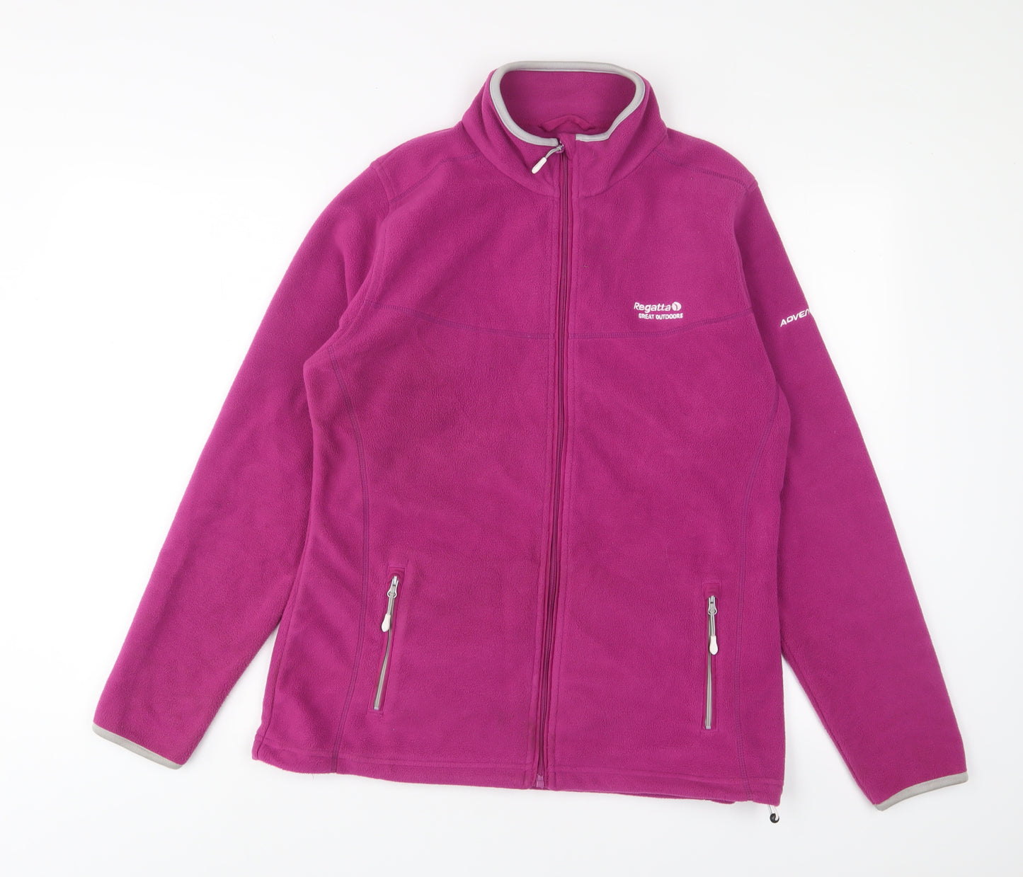 Regatta Womens Purple Jacket Size 14 Zip - Zip Pockets