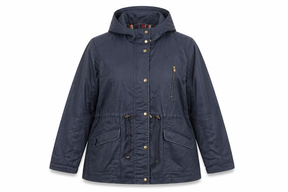 Debenhams Womens Blue Jacket Coat Size 16 Button - Pockets
