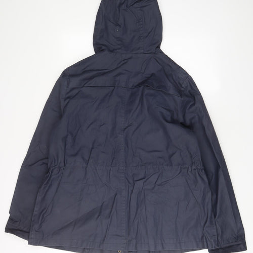 Debenhams Womens Blue Jacket Coat Size 16 Button - Pockets