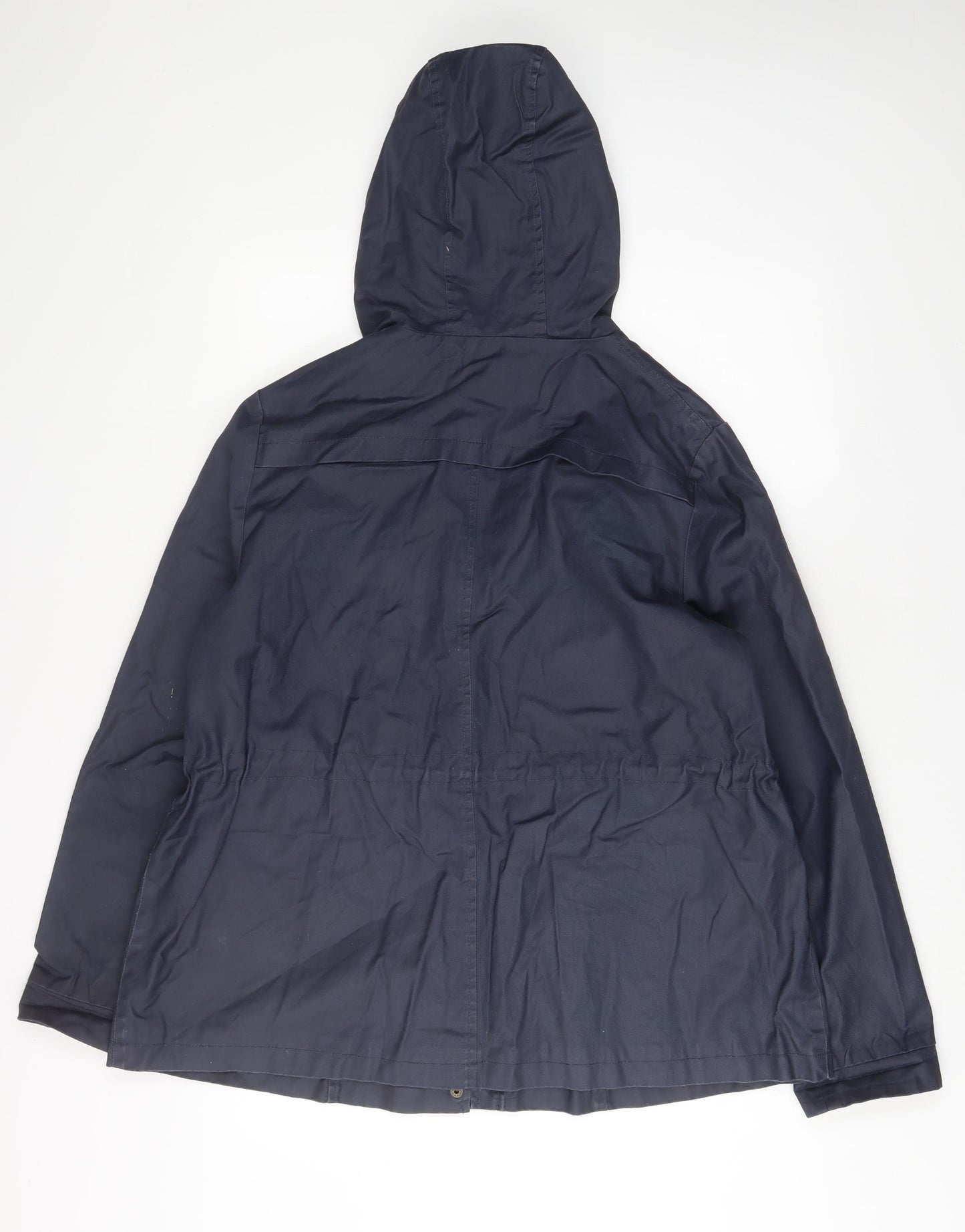 Debenhams Womens Blue Jacket Coat Size 16 Button - Pockets