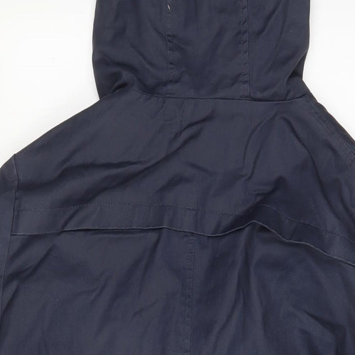Debenhams Womens Blue Jacket Coat Size 16 Button - Pockets