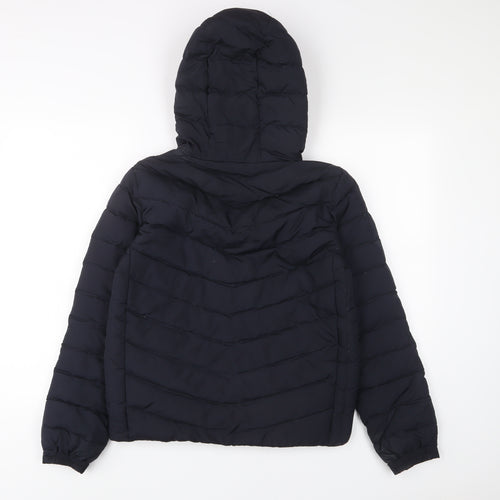 Gap Womens Blue Quilted Coat Size XS Zip - Pockets