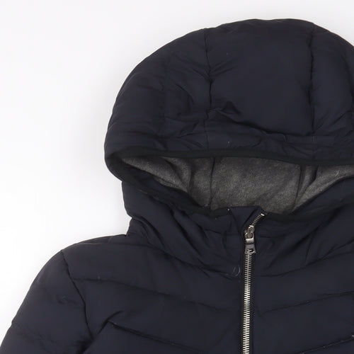 Gap Womens Blue Quilted Coat Size XS Zip - Pockets