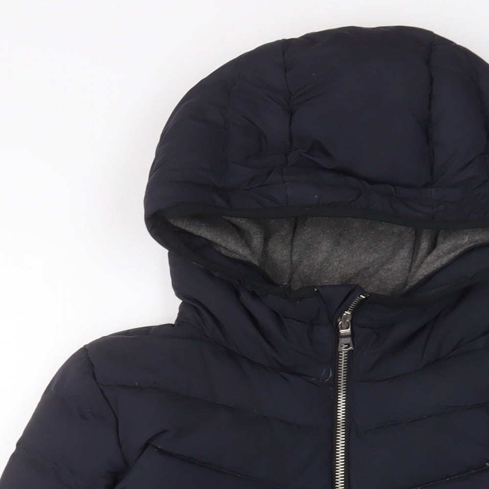 Gap Womens Blue Quilted Coat Size XS Zip - Pockets