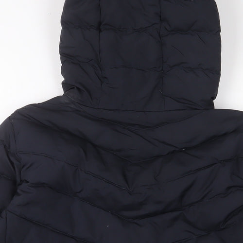 Gap Womens Blue Quilted Coat Size XS Zip - Pockets