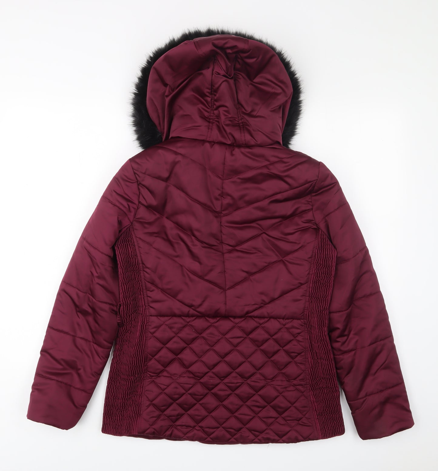 Lipsy Girls Red Basic Coat Coat Size 13 Years Zip - Zip Pockets