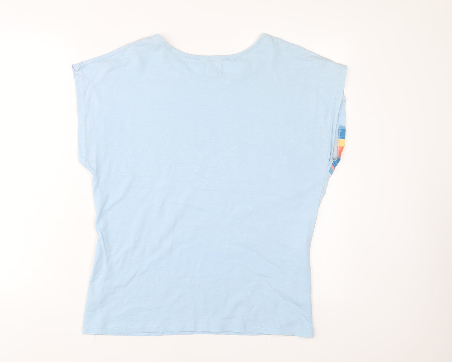 Saltrock Womens Blue Cotton Basic T-Shirt Size 16 Boat Neck