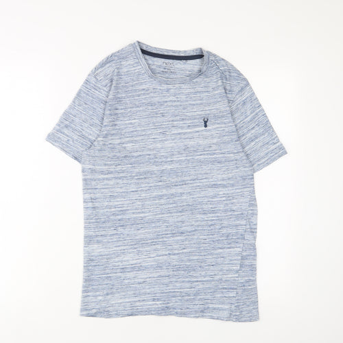 NEXT Mens Blue Cotton T-Shirt Size XS Crew Neck