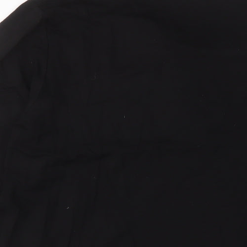 Cavita Womens Black Viscose Basic T-Shirt Size 18 Scoop Neck - Jewels