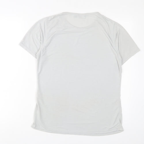 Rohan Womens Grey Polyester Basic T-Shirt Size S Crew Neck