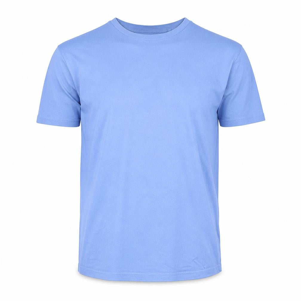 Atlantic Bay Mens Blue Cotton T-Shirt Size M Crew Neck