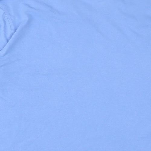 Atlantic Bay Mens Blue Cotton T-Shirt Size M Crew Neck