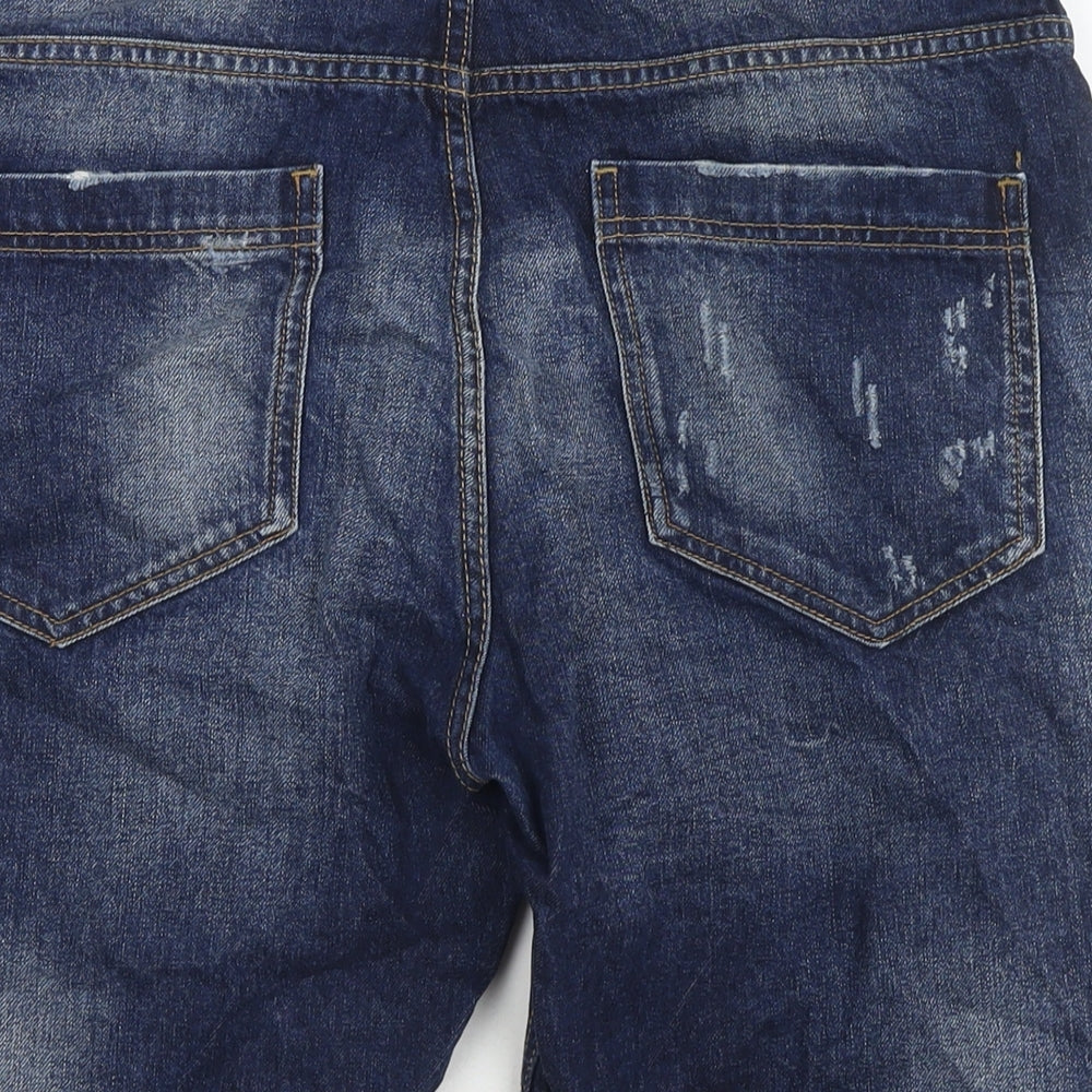Denim & Co. Mens Blue Cotton Bermuda Shorts Size 34 in L10 in Regular Zip