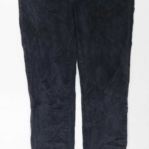Banana Republic Womens Blue Cotton Trousers Size 29 in L27 in Regular Zip