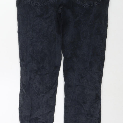 Banana Republic Womens Blue Cotton Trousers Size 29 in L27 in Regular Zip