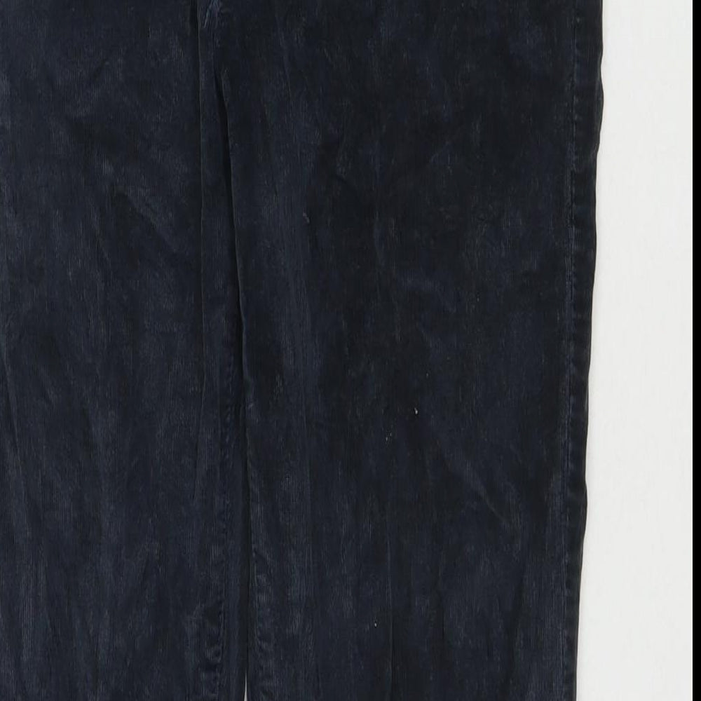 Banana Republic Womens Blue Cotton Trousers Size 29 in L27 in Regular Zip