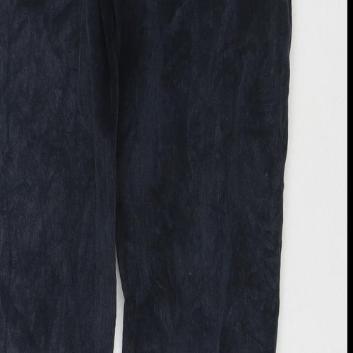 Banana Republic Womens Blue Cotton Trousers Size 29 in L27 in Regular Zip