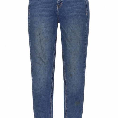 Topshop Womens Blue Cotton Skinny Jeans Size 28 in L32 in Regular Zip