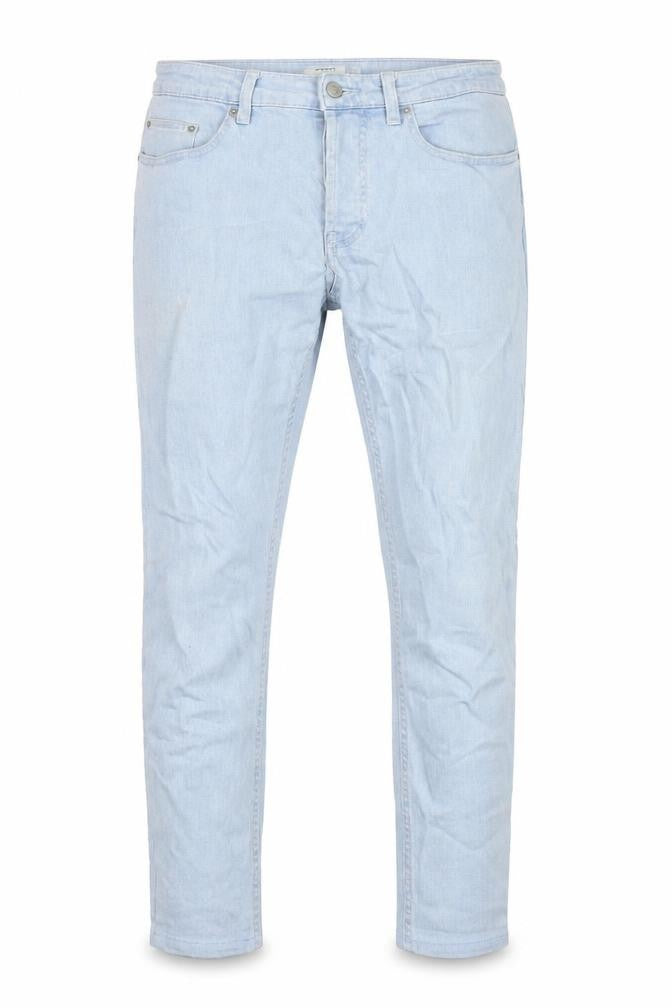 Topman Mens Blue Cotton Skinny Jeans Size 32 in L26 in Slim Zip
