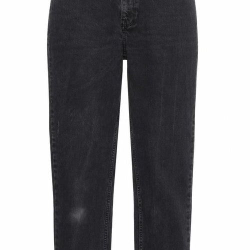 Mango Womens Black Cotton Straight Jeans Size 8 L26 in Regular Zip