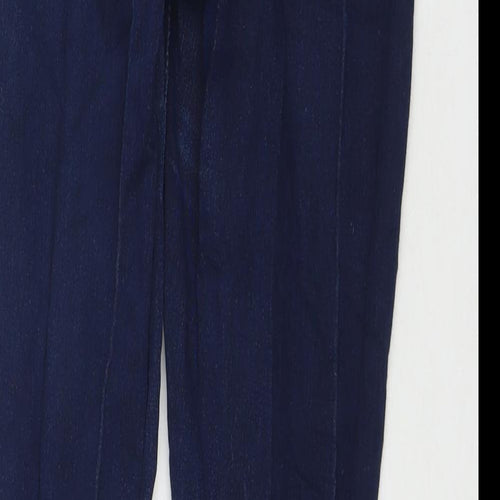 Dorothy Perkins Womens Blue Cotton Skinny Jeans Size 14 L31 in Slim Zip