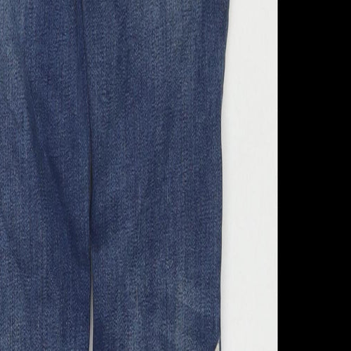 Maison Scotch Womens Blue Cotton Skinny Jeans Size 25 in L32 in Regular Zip - Embraided Detail