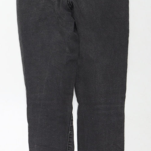 Denim & Co. Womens Black Cotton Skinny Jeans Size 6 L26 in Regular Zip