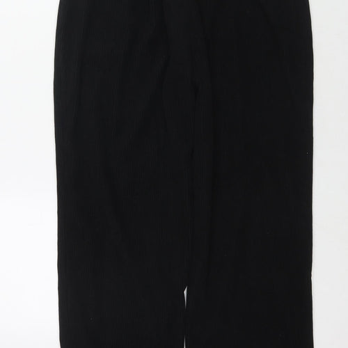 JB Womens Black Polyester Trousers Size M L27 in Regular Zip