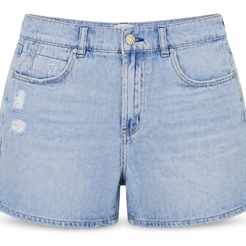 Just Jeans Womens Blue Cotton Mom Shorts Size 10 L3 in Regular Zip