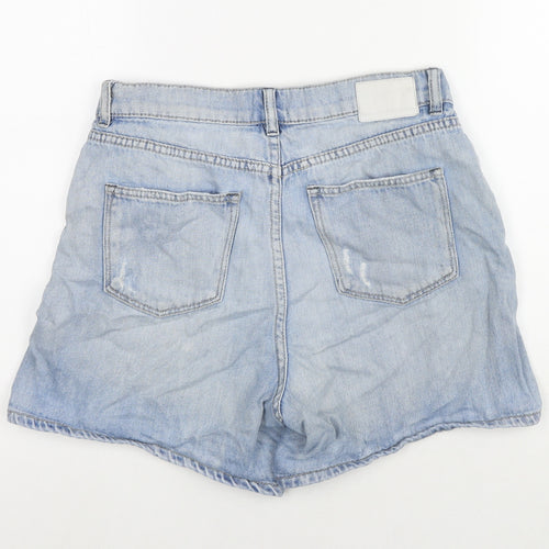 Just Jeans Womens Blue Cotton Mom Shorts Size 10 L3 in Regular Zip
