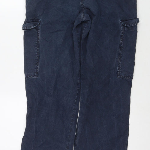 ASOS Womens Blue Cotton Straight Jeans Size 10 L30 in Regular Zip - Cargo Style