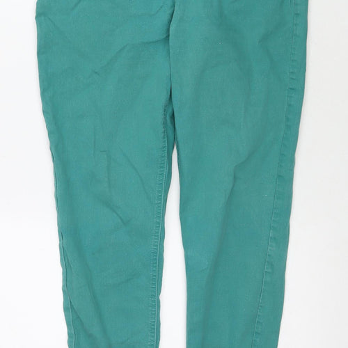 Marks and Spencer Womens Green Cotton Jegging Jeans Size 16 L30 in Regular