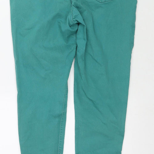 Marks and Spencer Womens Green Cotton Jegging Jeans Size 16 L30 in Regular