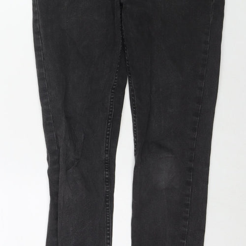 Oasis Womens Black Cotton Skinny Jeans Size 10 L28 in Regular Zip