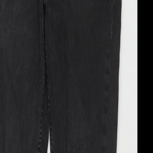 Oasis Womens Black Cotton Skinny Jeans Size 10 L28 in Regular Zip