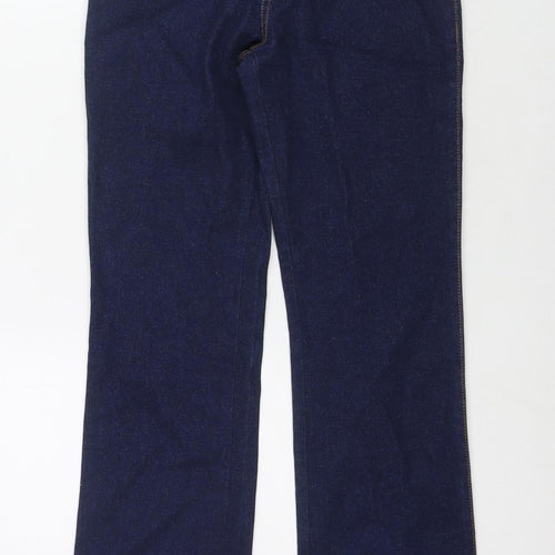 Easy Girls Blue Cotton Straight Jeans Size 12 Years L29 in Regular Zip