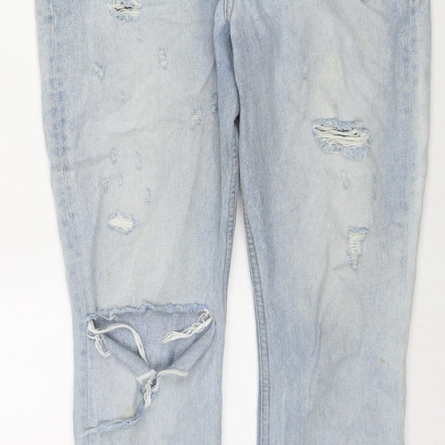 Girlfried Denim Womens Blue Cotton Straight Jeans Size 29 in L27 in Regular Zip