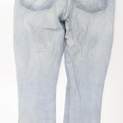 Girlfried Denim Womens Blue Cotton Straight Jeans Size 29 in L27 in Regular Zip