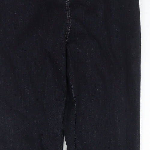 TU Womens Black Cotton Blend Skinny Jeans Size 16 L27 in Regular Zip