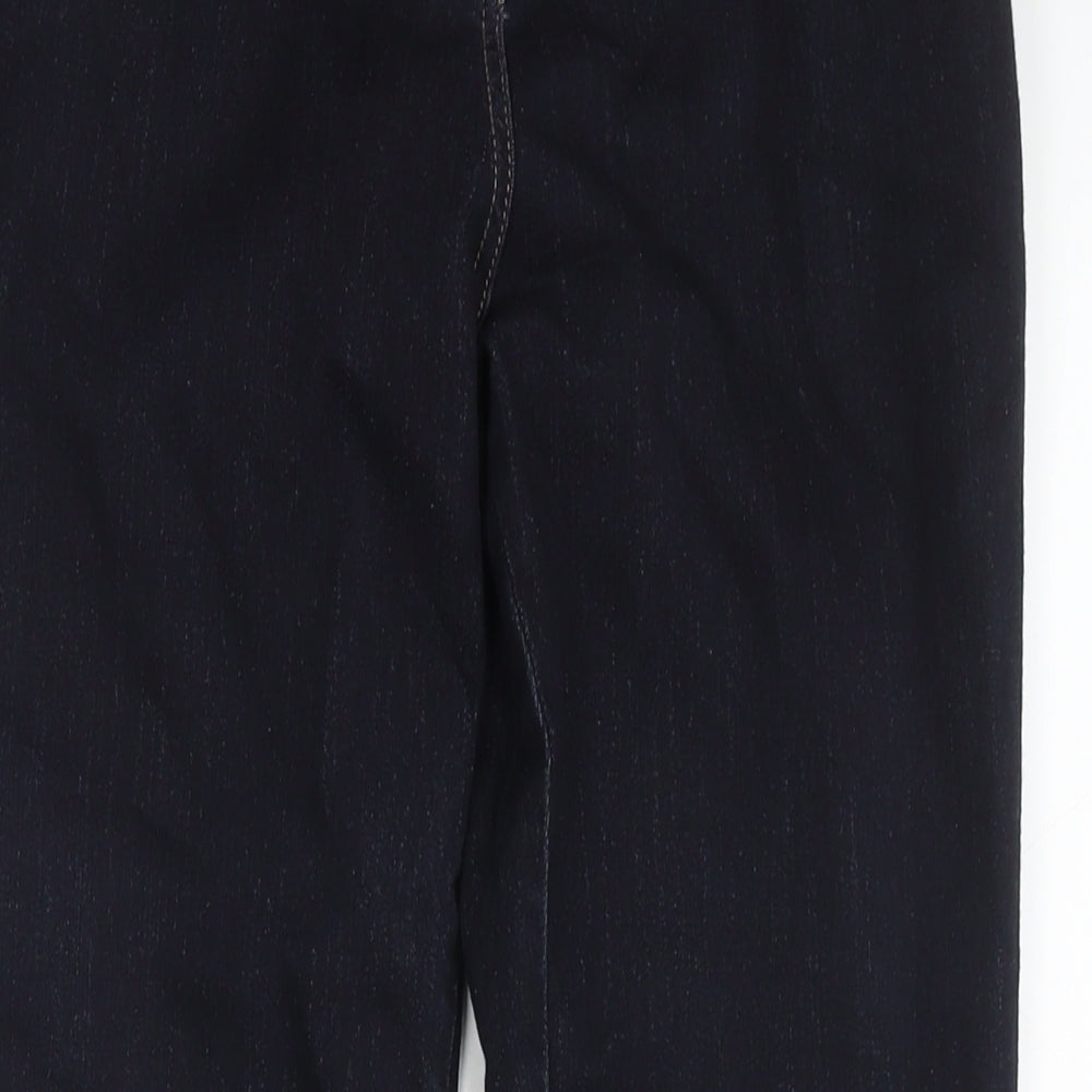 TU Womens Black Cotton Blend Skinny Jeans Size 16 L27 in Regular Zip