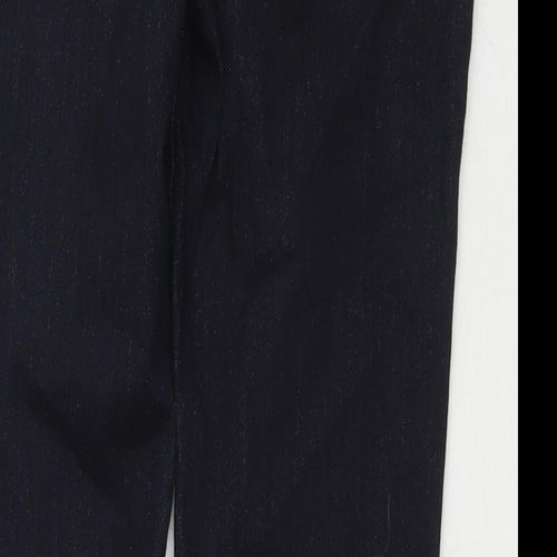 TU Womens Black Cotton Blend Skinny Jeans Size 16 L27 in Regular Zip