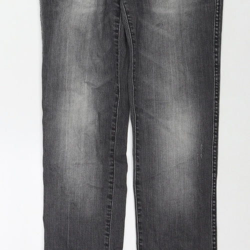 &Squin Womens Grey Cotton Skinny Jeans Size 27 in L30 in Regular Zip