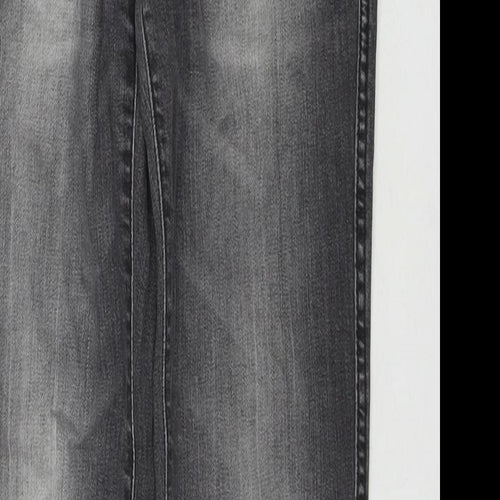 &Squin Womens Grey Cotton Skinny Jeans Size 27 in L30 in Regular Zip