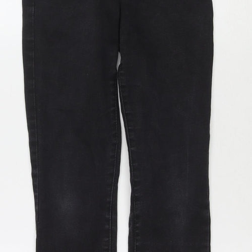 Denim & Co. Womens Black Cotton Skinny Jeans Size 10 L27 in Regular Zip