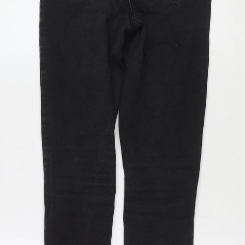 Denim & Co. Womens Black Cotton Skinny Jeans Size 10 L27 in Regular Zip