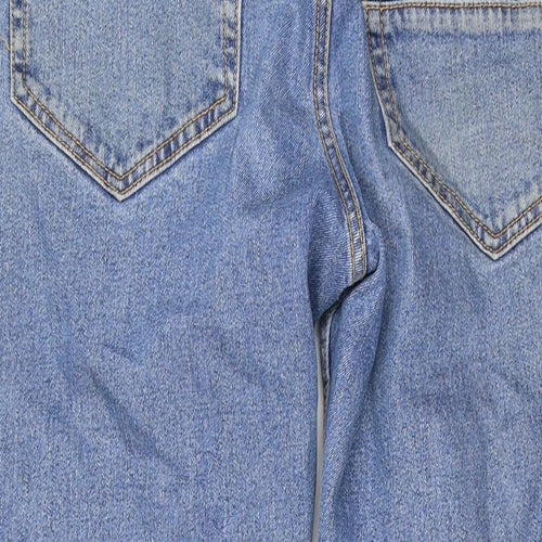 Farah Mens Blue Cotton Straight Jeans Size 36 in L27 in Regular Zip